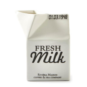 Carton Jar Milk, Milchkännchen, off white