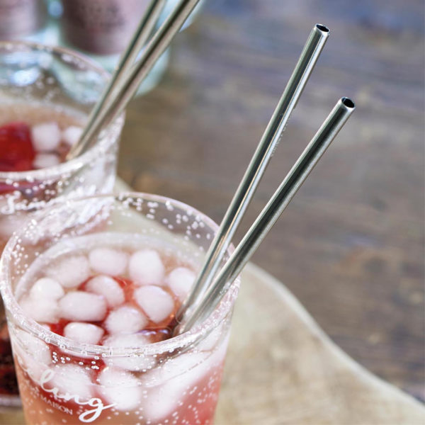 Happy Straws Metal 4 pcs Metallstrohhalme – Bild 5