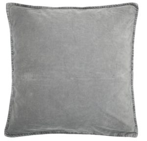 Kissenbezug Velour smoke, grau