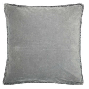 Kissenbezug Velour smoke, grau