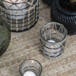 Kerzenhalter für Teelicht mit Bambusgeflecht Höhe 8cm – Bild 2