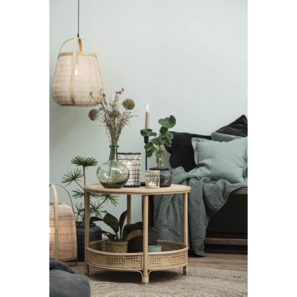 Kerzenhalter für Teelicht mit Bambusgeflecht Höhe 9.7cm – Bild 6