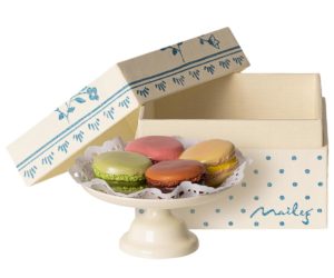Macarons et Chocolat chaud Puppenhaus mit Tortenplatte