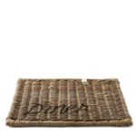 Rustic Rattan Placemat Diner black, Tischset