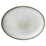2er Set Amera Dinnerteller oval grau