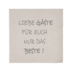 Servietten Liebe Gäste von Boltze