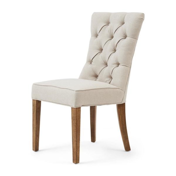 4684001_2_9 Balmoral Dining Chair Oxford Weave Flanders Flax â Bild 3