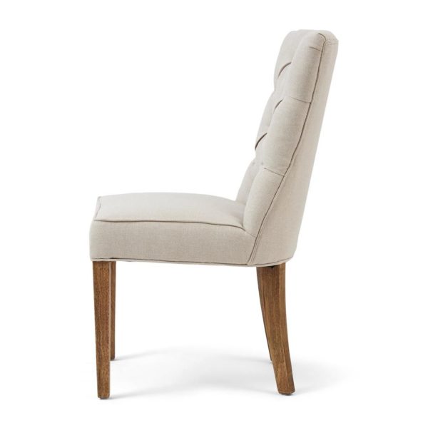4684001_3_10 Balmoral Dining Chair Oxford Weave Flanders Flax â Bild 4