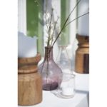 Unika Vase langer Hals klar / leicht rose 16cm – Bild 4