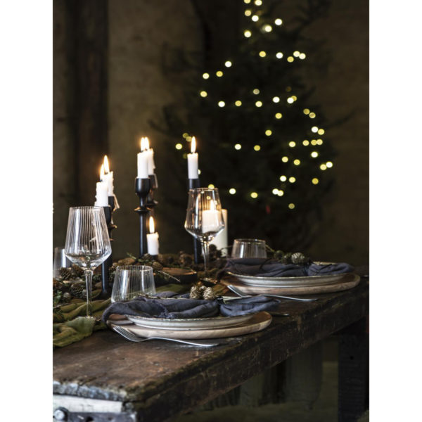 Stoffserviette doppelt gewebt dunkelgrau – Bild 2