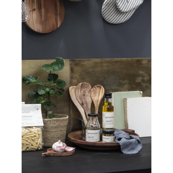 Stoffserviette doppelt gewebt dunkelgrau – Bild 5