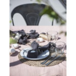 Stoffserviette doppelt gewebt dunkelgrau – Bild 6