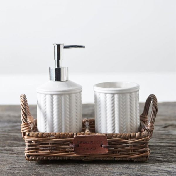 Rustic Rattan Soap Tray - Tablett für Badezimmer / Küche – Bild 3