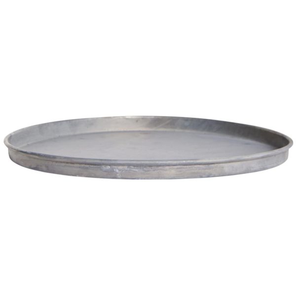5935-18_W1400 Kerzentablett mit Kante Metall 22cm
