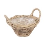 Pflanzkorb Rattan mit Henkel 20x9cm