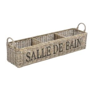 Badezimmerkorb Aufbewahrungsbox Salle de Bain Rattan 60cm