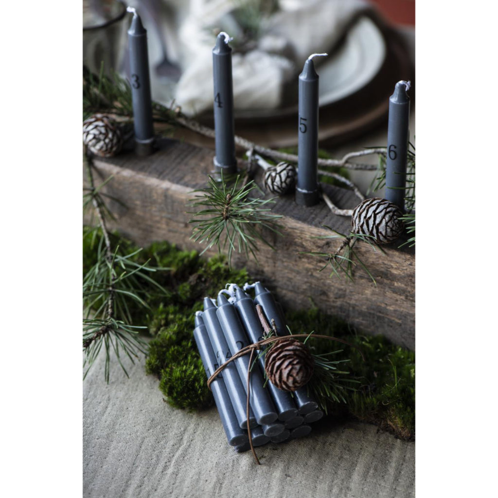 Kerzenhalter für 10 dünne Stabkerzen UNIKA aus Holz Ib Laursen 🤍