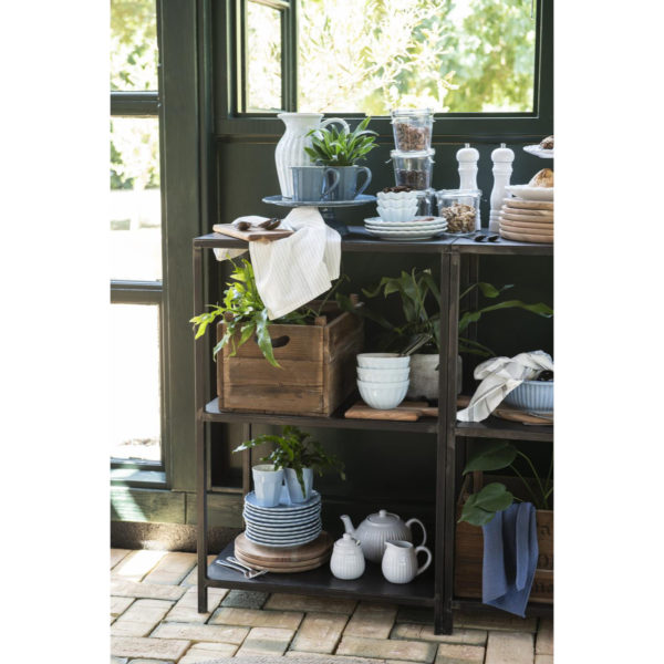 Handtuch Mynte Cornflower blau gestrickt – Bild 3