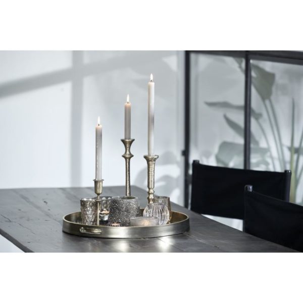 8cd1fe5d-a42f-47b3-a4c1-9eb1977c211c Rustic Stabkerze hellgrau 28 cm â Bild 2