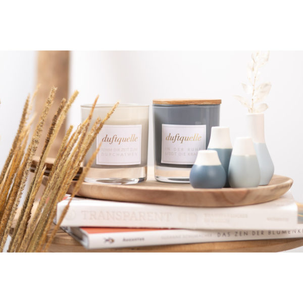 4er Mini Pastellvasen Set Blautöne 4 - 8.5cm – Bild 3