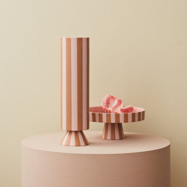 Toppu Tray Etagere large caramel / rose 27cm – Bild 2