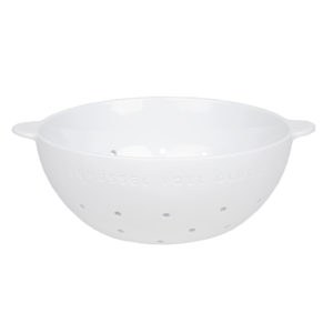 Porzellansieb groß "Schüssel voll Glück" 21.5cm