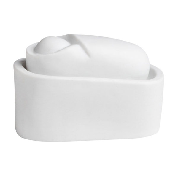 Große Krippe Akazie Porzellan 18.5 x 20.5 x 9.5cm – Bild 3