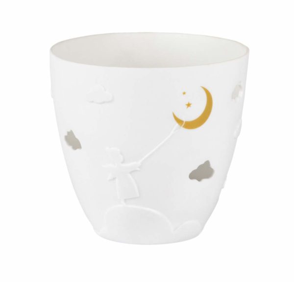 Poesielicht Engel gold Porzellan 9cm