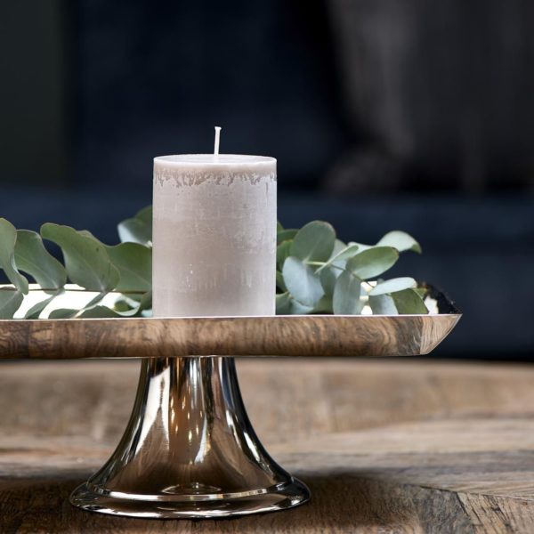 Pillar Candle Eco flax 7x10cm – Bild 2