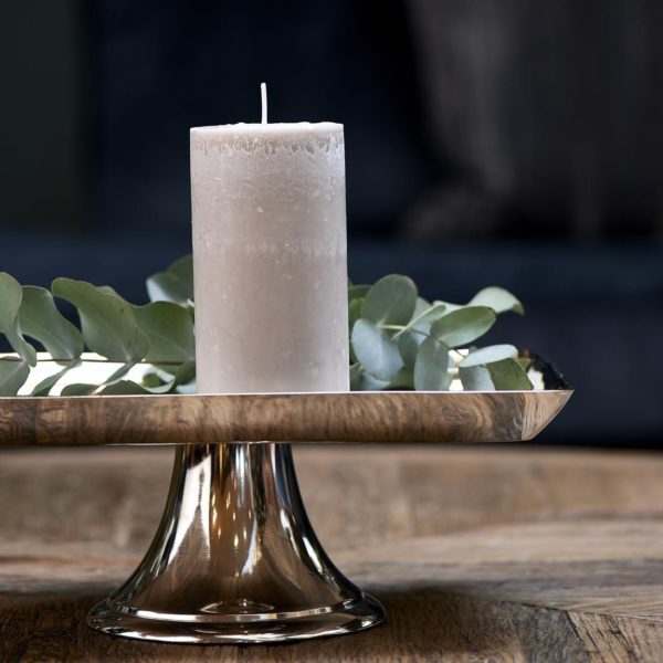 Pillar Candle Eco flax 7x13cm – Bild 2