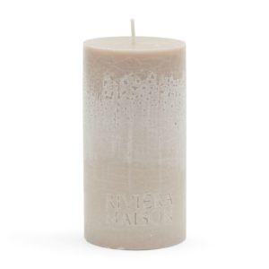 Pillar Candle Eco flax 7x13cm