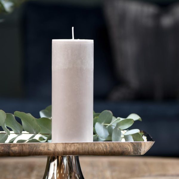 Pillar Candle Eco flax 7x18cm – Bild 2