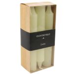 6er Set Stabkerzen Vela creme 2x14cm