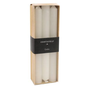 6er Set Stabkerzen Vela weiß 2x20cm