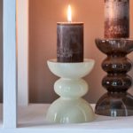 Feline Multiple Candle Holder white Glas für Stumpen- und Stabkerzen – Bild 2