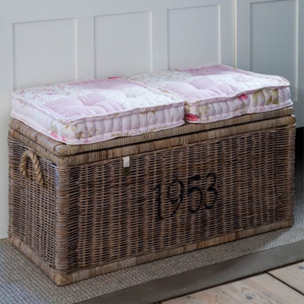 Rustic Rattan Cobblers Wharf Trunk 90x40cm, Truhe – Bild 2