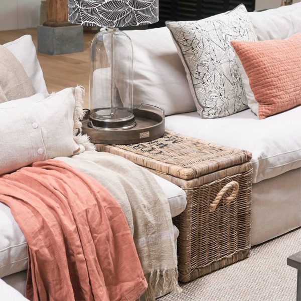 Rustic Rattan Cobblers Wharf Trunk 90x40cm, Truhe – Bild 9