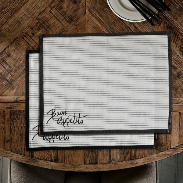 509470_1 Buon Appetito Striped Placemat 2 pieces, Platzset – Bild 2