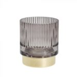 Sismille Teelichthalter dunkelgrau 9cm