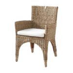 The Hamptons Dining Armchair Rattan, Esszimmerstuhl mit Sitzkissen â Bild 6