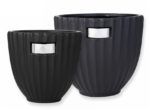 Rosalie Blumentopf schwarz 16x18cm – Bild 2