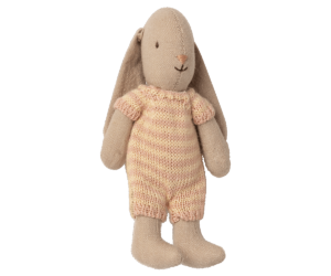 Mikro Bunny Strickanzug beige/rosa 11cm