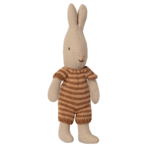 Mikro Kaninchen Strickanzug rot 16cm