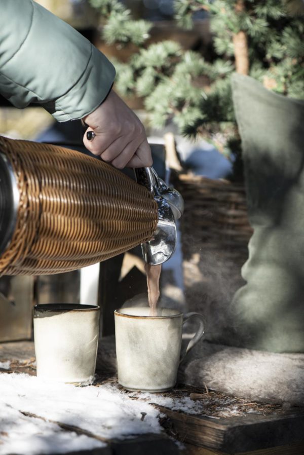 15377_W1400 Thermoskanne Polyrattangeflecht braun Edelstahl â Bild 2