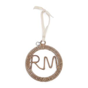 Rustic Rattan RM Ornament, Weihnachtsbaumschmuck
