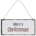 Metallschild Merry Christmas 7x15cm