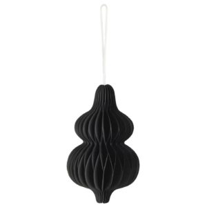 Weihnachtsbaumschmuck Tropfen schwarz