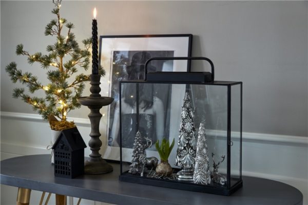 Serafina Hirsch stehend 14cm antik silber – Bild 2