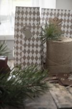 Buntfaltentüte Set 10 Stk. sand Harlekinmuster 28.5 cm – Bild 3