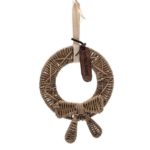 Rustic Rattan Mini Christmas Wreath, Weihnachtsdeko